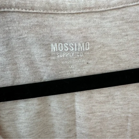 Mossimo Supply Co. Beige V-Neck Short Sleeve Top, XXL - Picture 3 of 6